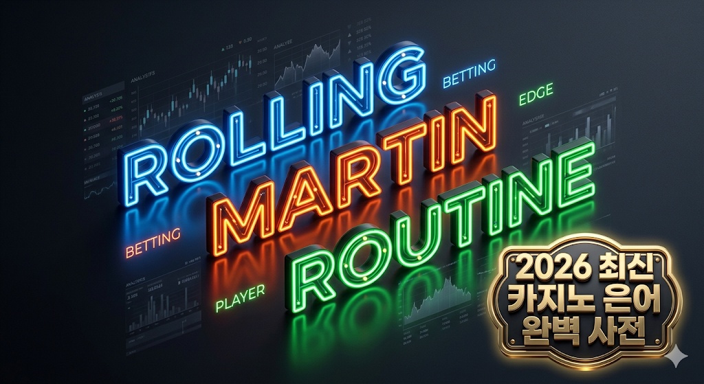 2026 카지노 은어 정리 및 롤링 루틴 마틴 뜻 완벽 해석 가이드