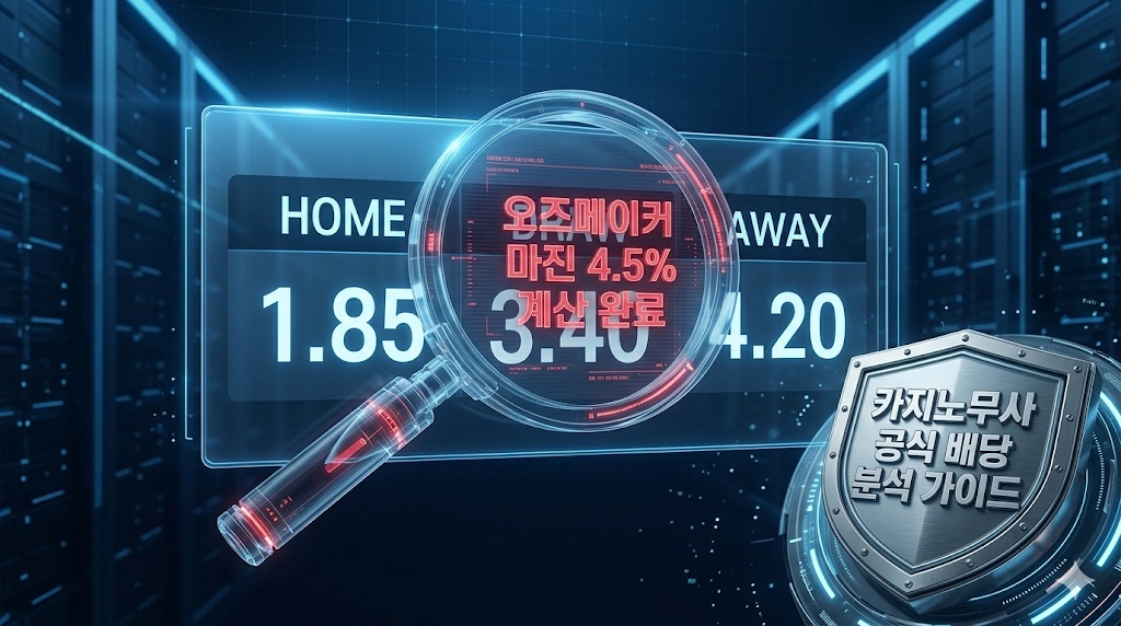 2026 스포츠 토토 배당률 분석 및 오즈메이커 환수율 완벽 계산 가이드